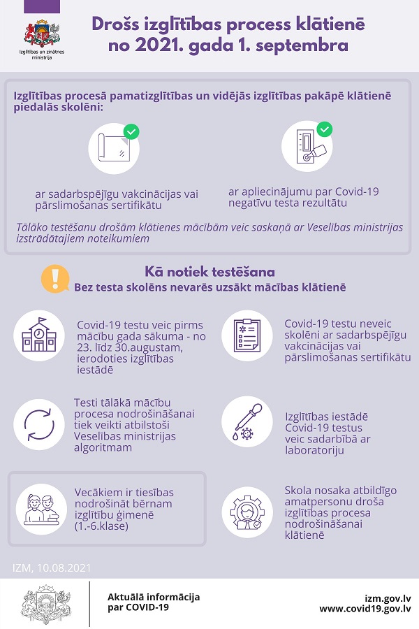 Drošs izgllītības process